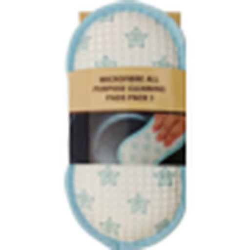 Groundsman Microfibre All Purpose Cleaning Pads Pack 3