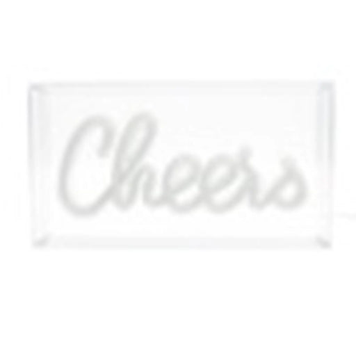 Global Gizmos Acrylic Box Neon Light 'Cheers'