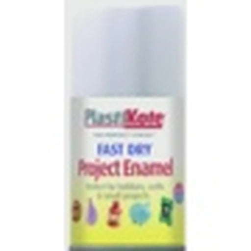 PlastiKote Fast Dry Enamel Aerosol Paint Matt White - 100ml