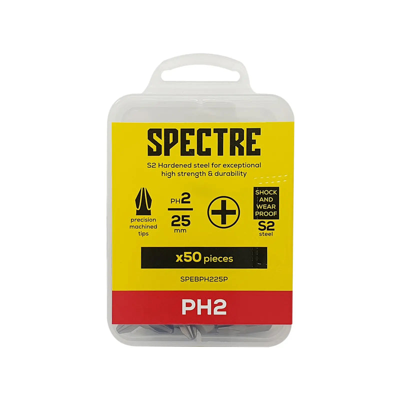 Spectre S2 Bits Pk 50 PH2x25mm
