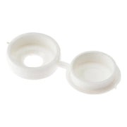 ForgePack Hinged Cover Cap 20 per Pk No.6-8's White (S)