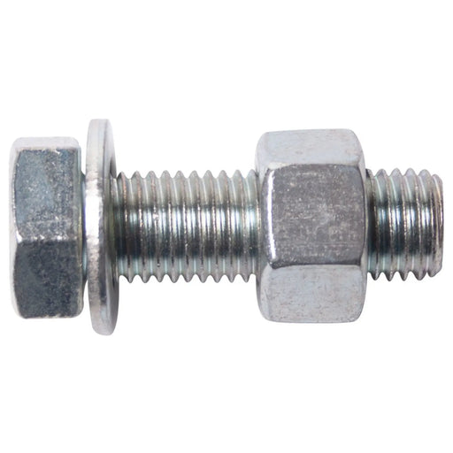 MetalMate Bolting BZP M16x80 Gr8.8 Ass.Inc.Nut&Wash Bx 25