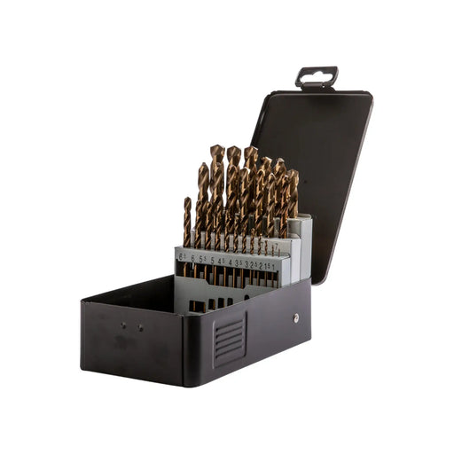 HSS-Co Drill Set Metal DIN338 Each Cobalt 5% 25-piece