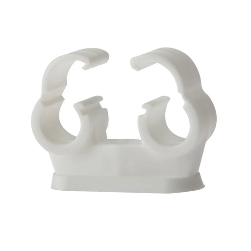 Pipe Clip Double Cliplock 15mm Bx 50 P103
