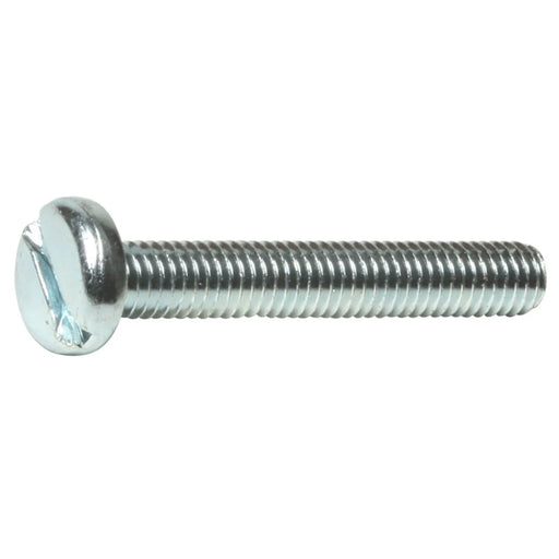 MetalMate Screw BZP M6x60 Slot Pan Hd DIN85 Bx 100
