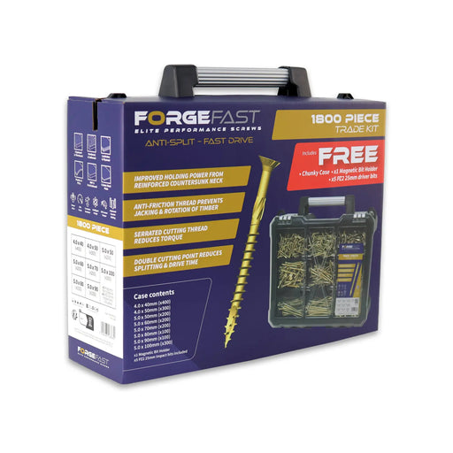 Mega Contract Kit 1800pc with FREE chunky case