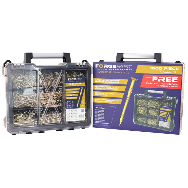 Mega Contract Kit 1800pc with FREE chunky case