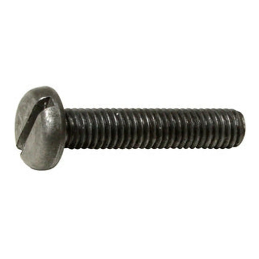 MetalMate Screw BZP M8x25 Slot Pan Hd DIN85 Bx 200