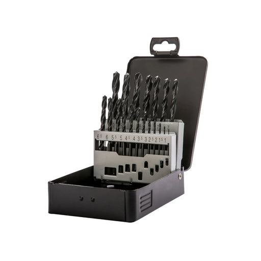 HSS-R Drill Set Metal DIN338 Each Roll Forged 19-piece