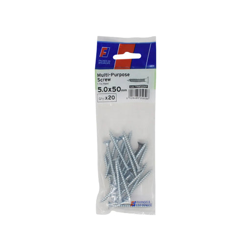 ForgePack Multi-Purpose Screw 20 per Pk ZP 5.0x50mm (L)