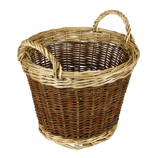 Hearth & Home Two Tone Log Basket 30cm