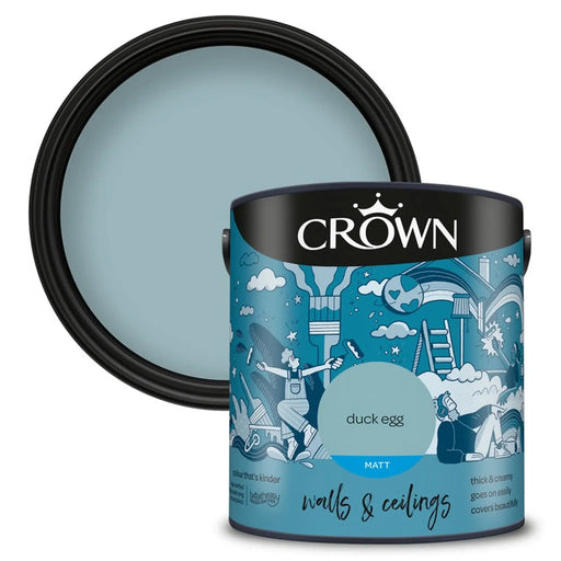 Crown Walls & Ceilings Matt 2.5L Duck Egg