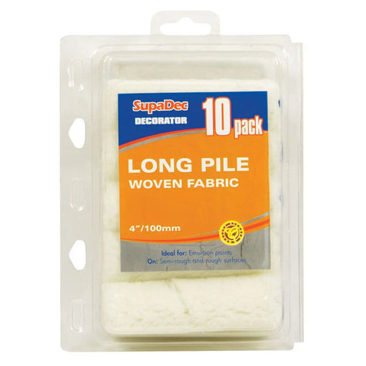 SupaDec Long Pile Mini Roller Pack of 10