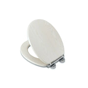 Croydex White Oak Flexi Fix Toilet Seat Soft Close Quick Release