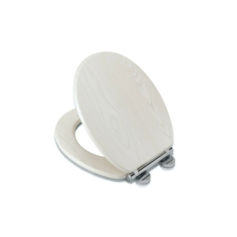Croydex White Oak Flexi Fix Toilet Seat Soft Close Quick Release