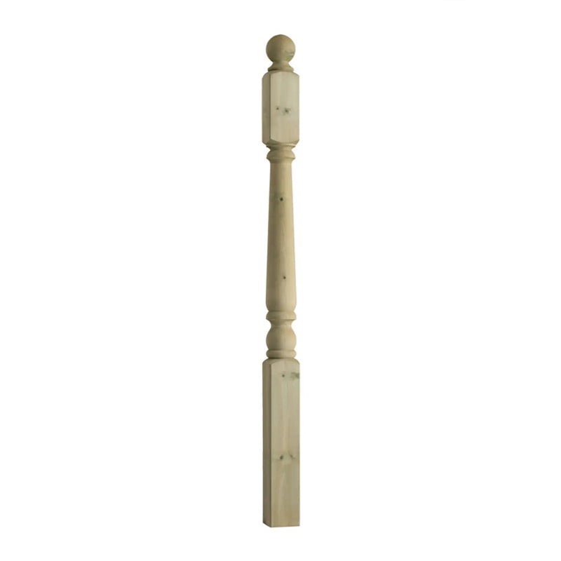 Cheshire Mouldings Decking Turned Newel Post 2.4m