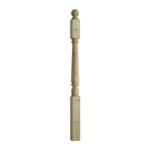 Cheshire Mouldings Decking Turned Newel Post 2.4m