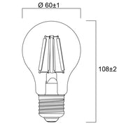 Sylvania LED GLA Lamp E27 ES Warm White 2.3w A Rated 485l