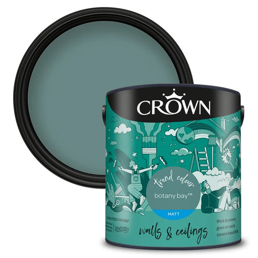 Crown Walls & Ceilings Matt 2.5L Botany Bay