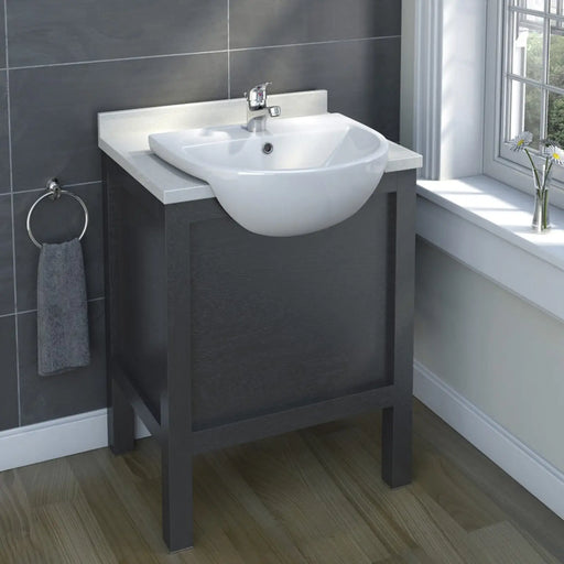 SP Cloakroom Collection Semi Recessed Basin 515mm W: 515mm D: 430mm