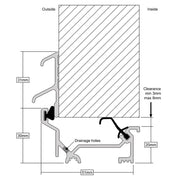 Stormguard DRY-X Winterbar 920mm Aluminium