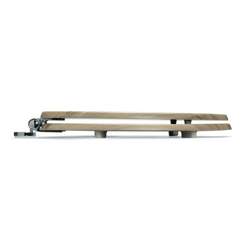 Croydex Grey Oak Flexi Fix Toilet Seat Soft Close Quick Release