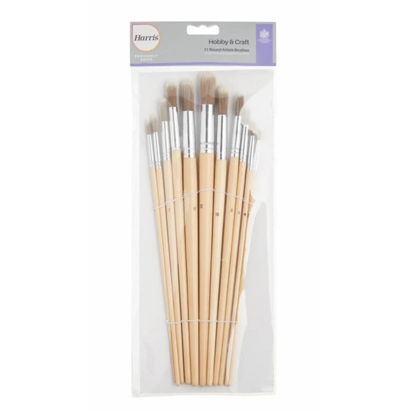 Harris Seriously Good Round Artist Paint Brush Pack 11