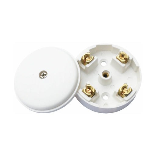 Securlec Mini 4 Terminal Junction Box White 20A 58mm