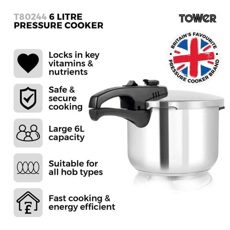 Tower Pressure Cooker 22cm 6L