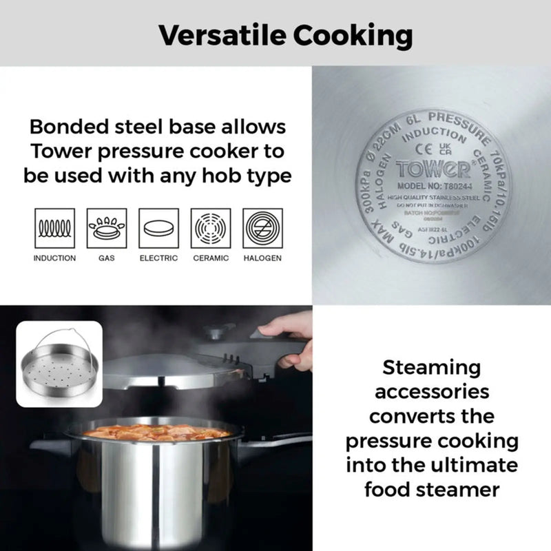 Tower Pressure Cooker 22cm 6L