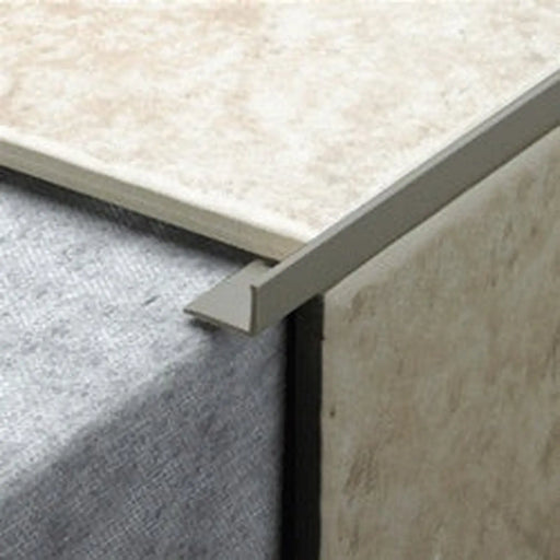 Tile Rite L Shape Grey Tile Trim 2.44m x 10mm