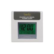 Basiks Folding LCD Travel Alarm Clock