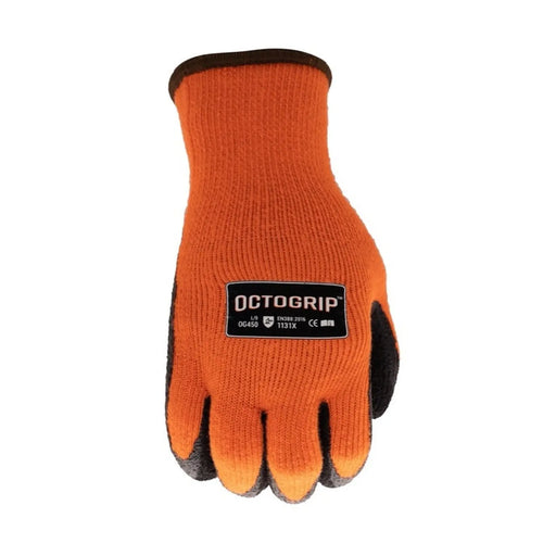 Octogrip 10g Winter Fleece Lined Glove with Foam Latex Palm Med