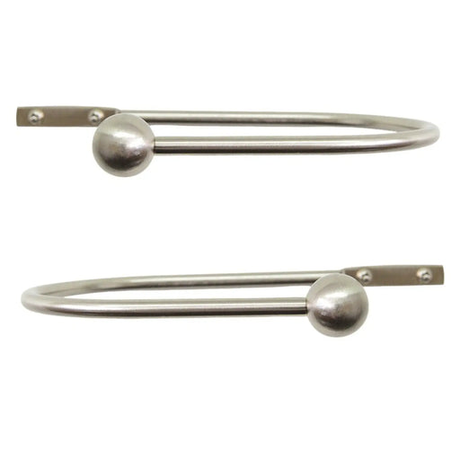 Jones Interiors Cosmos Metal Holdback Matt Nickel