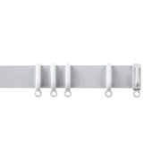 Woodside Aluminium Metal Fixed Track 240cm White