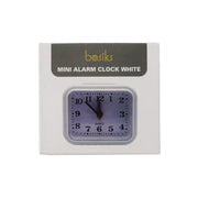 Basiks Mini Alarm Clock White