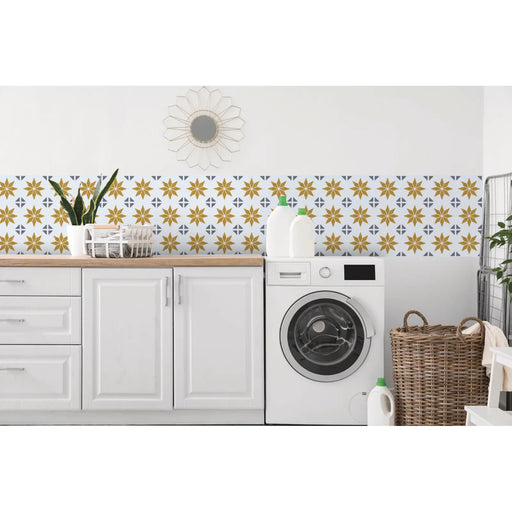 d-c-fix® Self Adhesive Wall Tile Alia Gold 15cm x 15cm / Pack Of 6