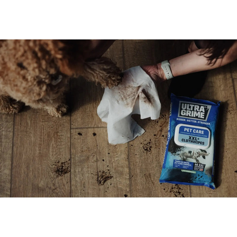 Ultragrime Life Pet Care Cloth Wipes XXL 40 Pack