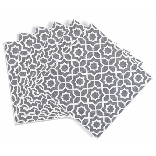 d-c-fix® Self Adhesive Wall Tile Lina Grey 15cm x 15cm / Pack Of 6