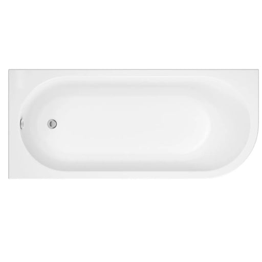 Trojan J Shape Bath Left Hand 750 x 1700mm