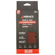 Abracs Orbital Hook & Loop Sander Sheets 93 x 185mm 40g