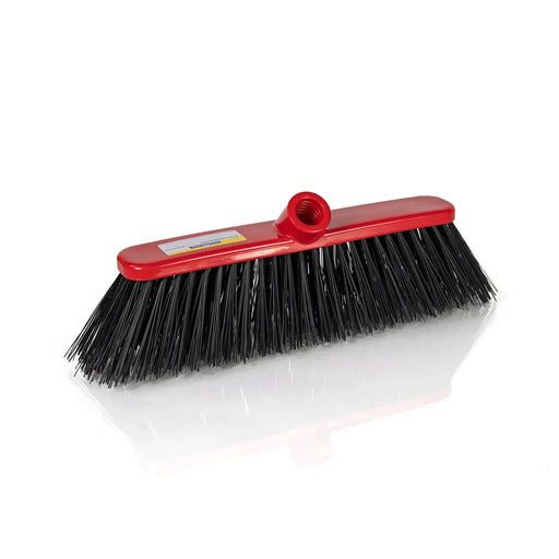 Abbey Homewares Stiff Deluxe Broom Red