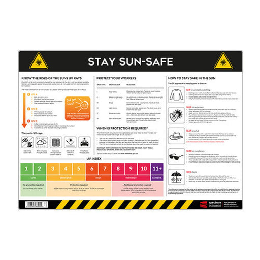 Safety Poster: Stay Sun Safe at Work (594mm x 420mm)