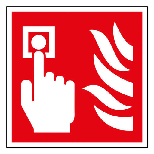 Fire alarm call point symbol - PP (150 x 150mm) - Min Order 4