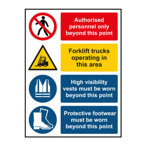Warehouse Composite Sign Style 3 1.2mm Recyclable PP (300 x 400mm) - Min Order 2