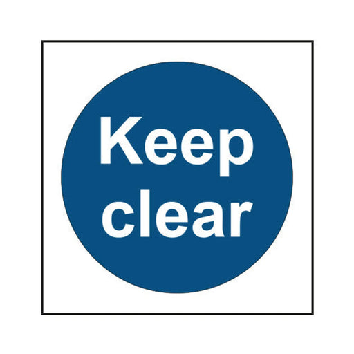Keep clear - SAV (150 x 150mm) - Min Order 4