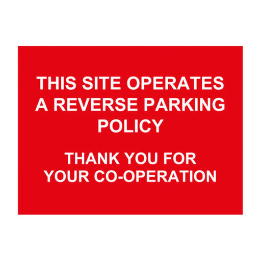General Site Signage - 'This Site Operates Reverse Parking', ACPC