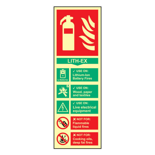 Fire extinguisher: Lithium-Ion - PHO (100 x 300mm)