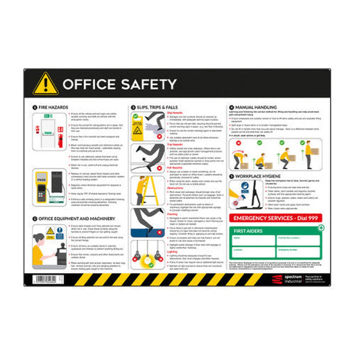 Safety Poster : Office Safety - PVC Poster