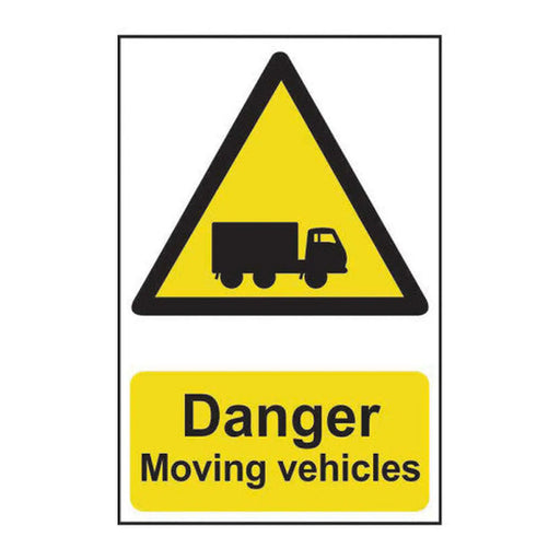 Danger beware of vehicles - Self Adhesive PP (400 x 600mm)